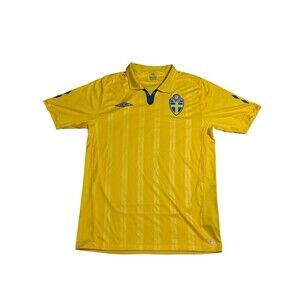 2009 Umbro Sweden Football Jersey Size Medium‎ Soccer Y2K